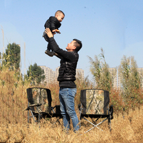 Outdoor folding fishing chair camping beach folding fishing chair portable backrest folding computer chair director chair