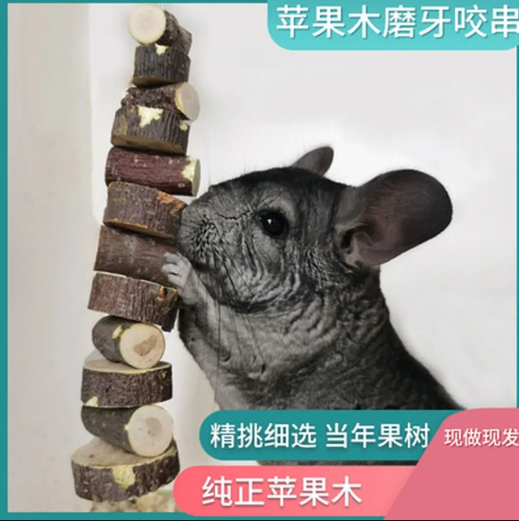 Zhiwa 0 starch sweet bamboo grass cake apple wood molar bite string chinchilla squirrel parrot golden bear chew molar stone wood