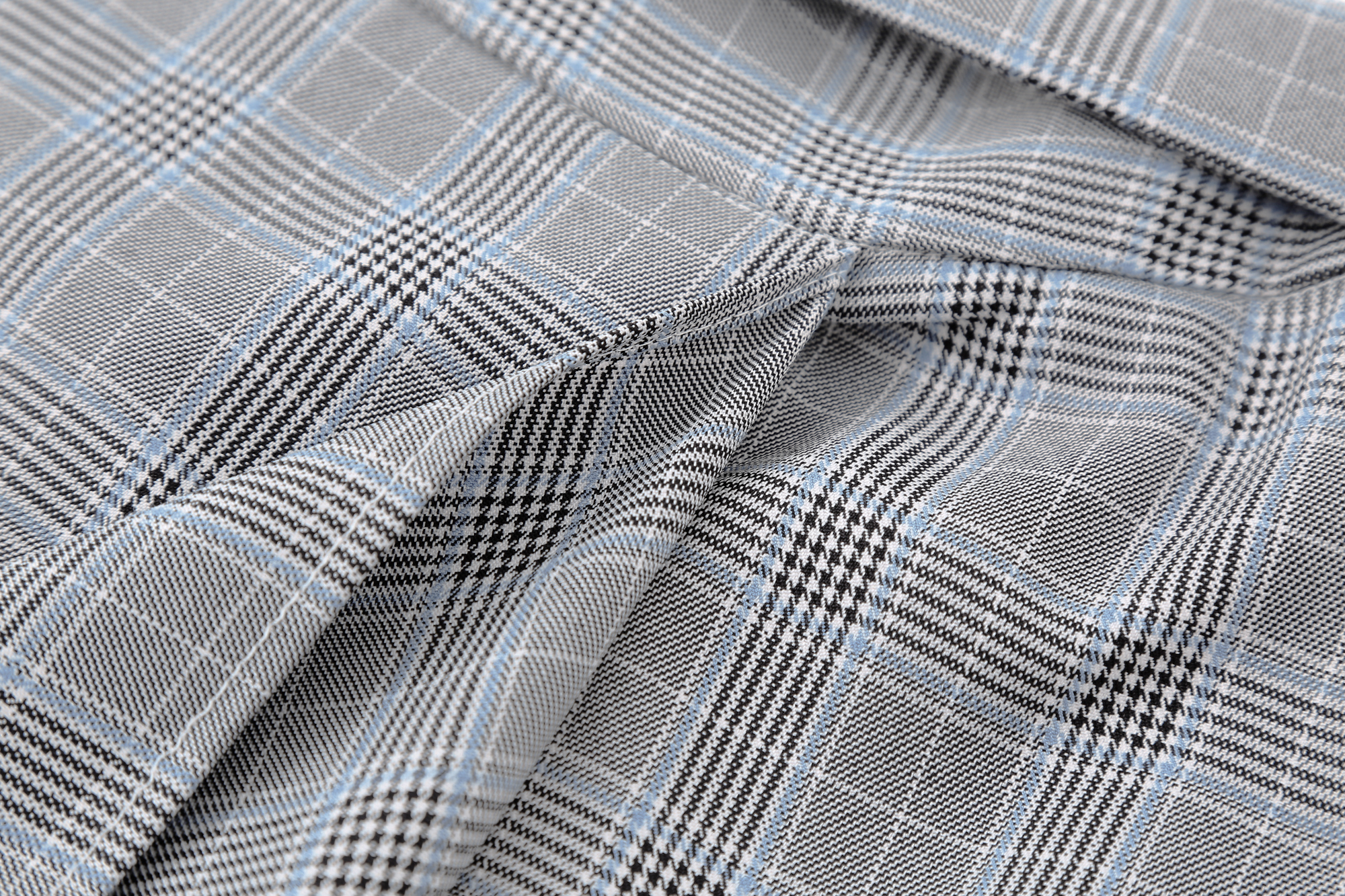 BANANA kẻ sọc váy không đều nữ 2019 mới hè cao eo giữa váy houndstooth qua đầu gối - Váy chan vay