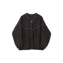 CIVICERA sweater woman jacket autumn clothing 2022 new Korean version loose flow Su thickened plush cardiovert