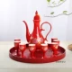 Trung Quốc gốm sứ rượu vang bộ rượu vang bình rượu vang trắng rượu vang ly rượu vang hầm rượu vang bánh mì nướng giá để rượu độc đáo