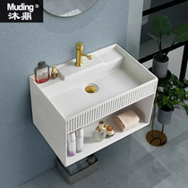 Nordic wall-mounted washbasin Household bathroom sink sink sink integrated wall-mounted sink small apartment type