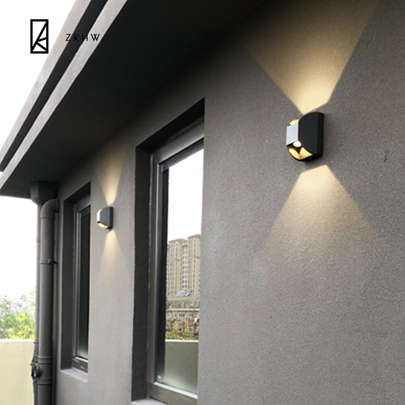Outdoor wall lamp waterproof double head outdoor outdoor outdoor lamp outdoor courtyard wall washing lamp balcony decorated wall lamp