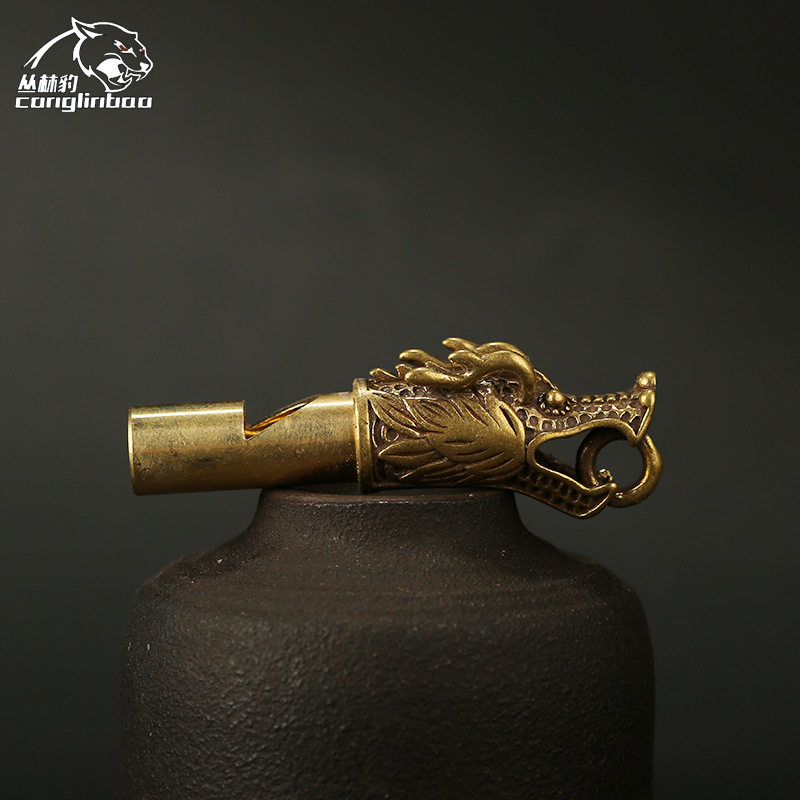 Pure handmade brass tap opening sentry car key buckle pendant male and female outdoor begging for a necklace bag pendant