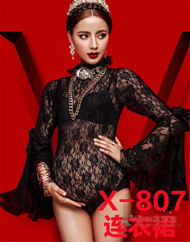 Thời trang bà bầu 2018 cá tính mới hình ảnh mẹ chụp ảnh quần áo studio phụ nữ mang thai ảnh quần áo phiên bản Hàn Quốc các kiểu áo bầu đẹp
