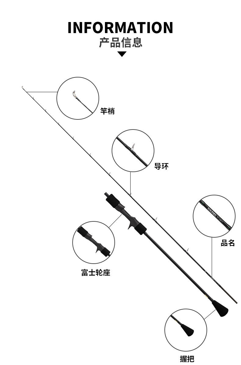 Море удочкой 达亿瓦慢摇铁板竿 22新款vadel sj海钓路亚竿 远投船钓碳素竿 DAIWA