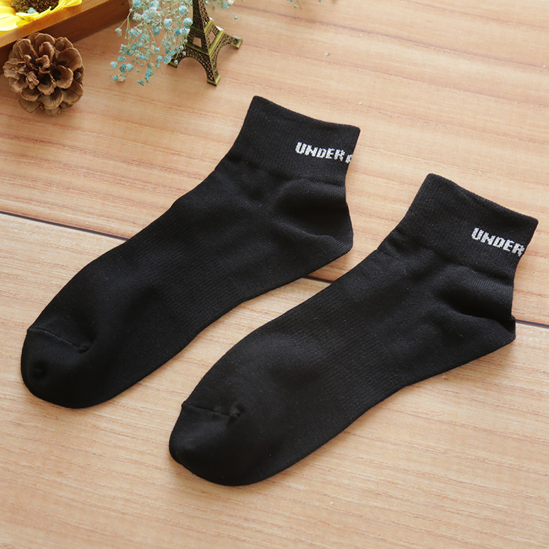 Men's thin short socks Summer low socks Sports casual light socks Solid color wild breathable socks running fitness socks