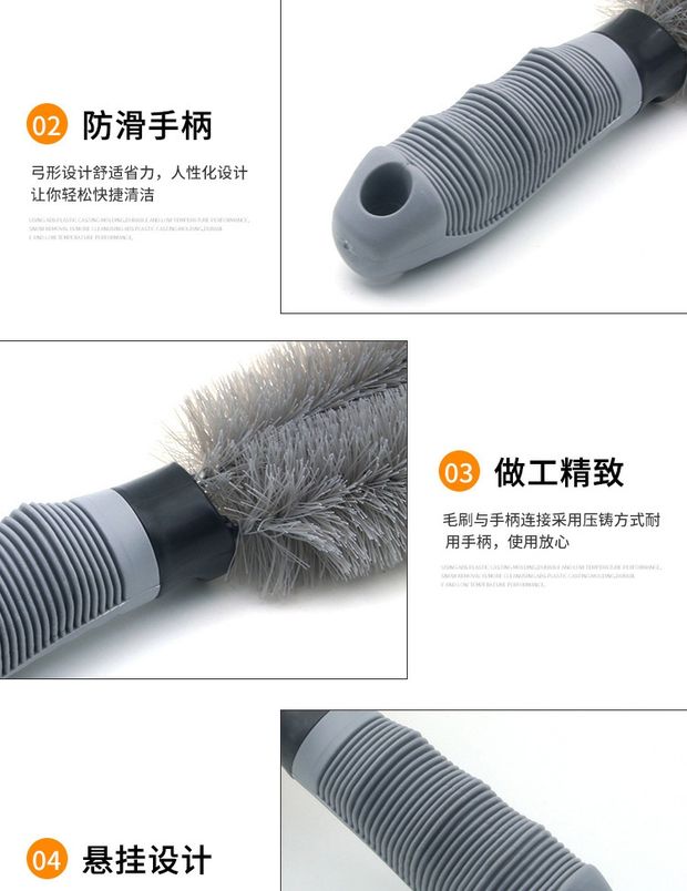 Xe lốp bàn chải bánh xe Bàn chải rửa xe đặc biệt tẩy lông khử trùng bộ dụng cụ làm sạch bộ công cụ - Sản phẩm làm sạch xe chổi rửa xe ô tô thông minh tự xoay