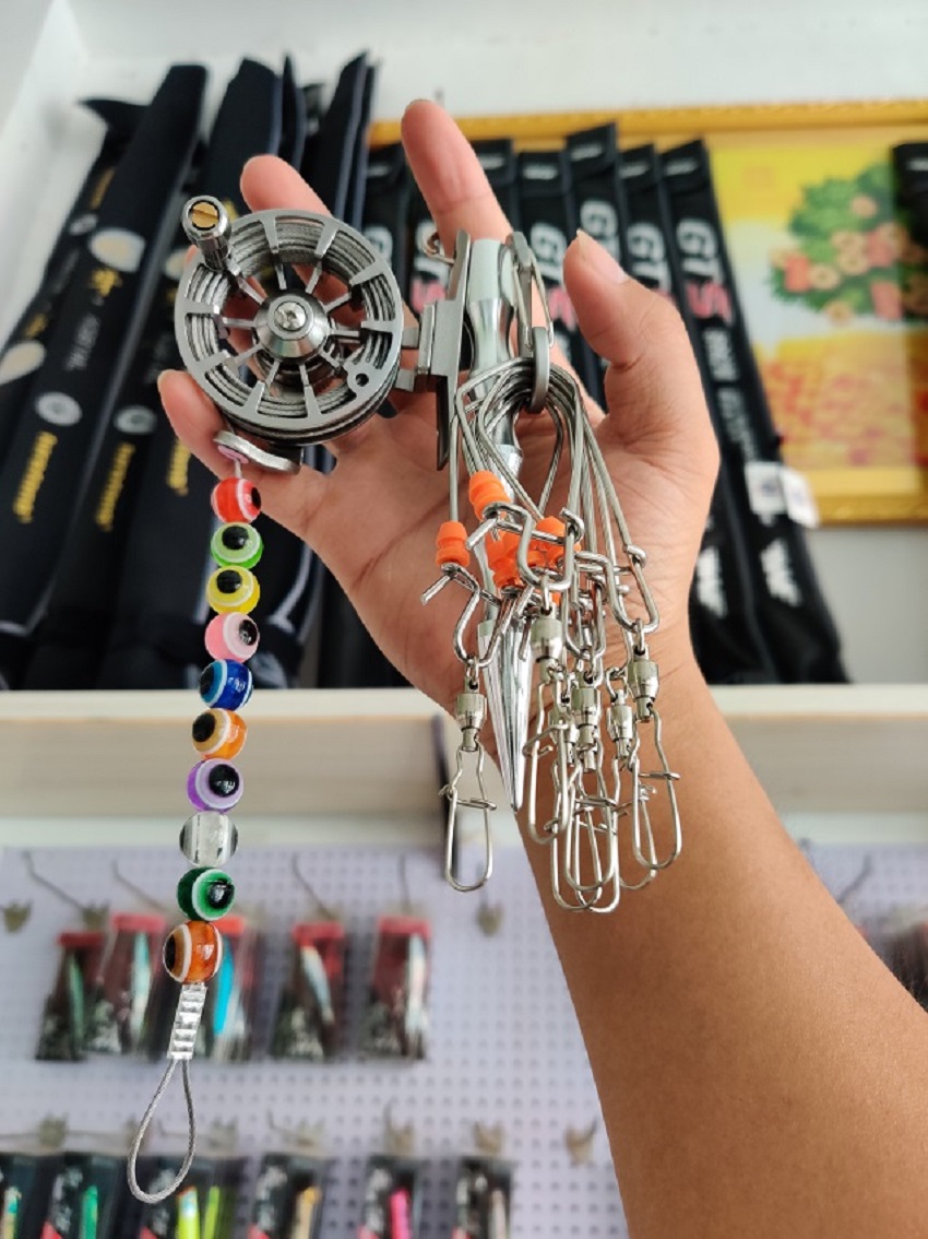 Fish lock DIY stainless steel high elastic high strength Lua special live fish buckle portable locker small buckle single buckle