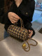 Cylindrical niche cross-body bag chain bag transfer bead adjustment