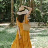 Летняя пляжная соломенная портативная ретро сумка на одно плечо