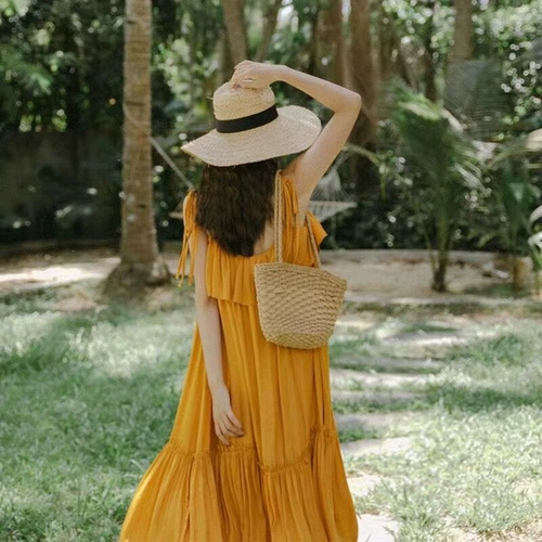 Летняя пляжная соломенная портативная ретро сумка на одно плечо