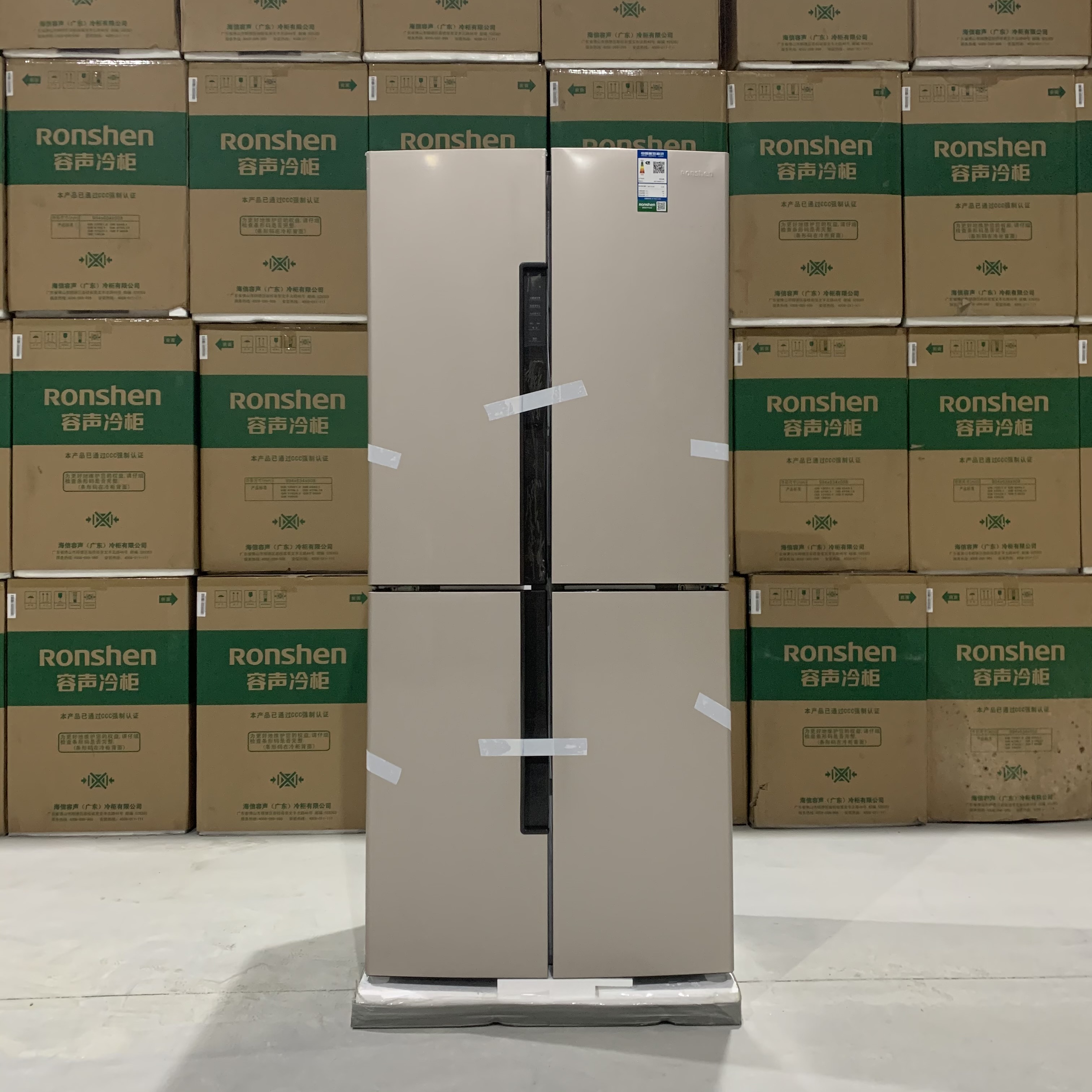 Ronshen Sound BCD-456WD11FP Cross for open door refrigerator household four frequency conversion air cooling without frost