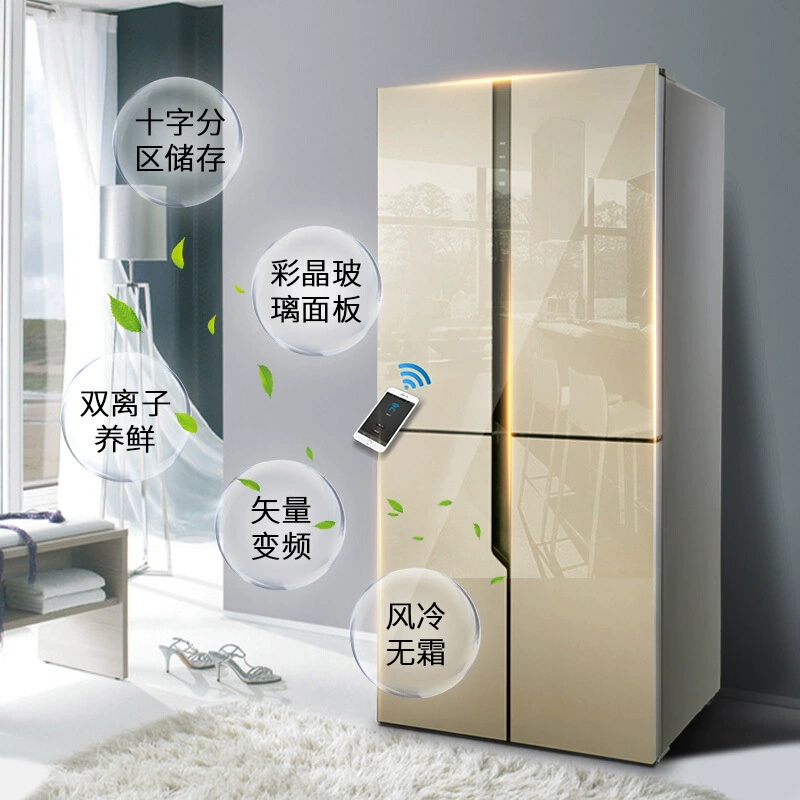 Hisense / Hisense BCD-462WDGVBPI / Một tủ lạnh bốn cửa biến tần nhà thông minh - Tủ lạnh