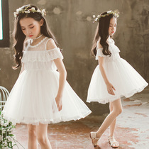 UK Next kiss Girls dress 2021 summer new Korean version of the big child foreign style childrens princess dress