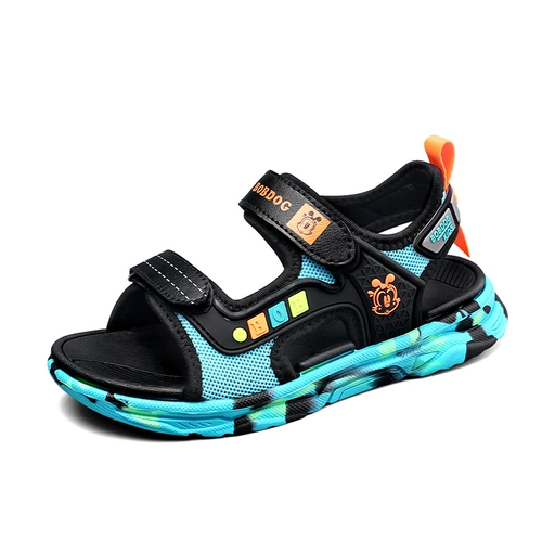 Нескользящие сандалии для мальчиков, летняя детская пляжная обувь, мягкая подошва, подходит для подростков
