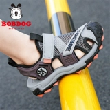 Сандалии для мальчиков, нескользящая сумка для обуви, летняя детская обувь, мягкая подошва, подходит для подростков