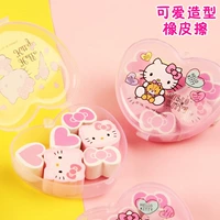 Hello kitty, мультяшный детский милый ластик для школьников, канцтовары для детского сада для принцессы, подарок на день рождения