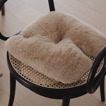 JFdesign BEIGE original furry cushion pillow ins Nordic dining chair stool tatami bay window seat cushion