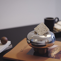 JFdesign FUMI original sculpture ashtray thread incense ins minimalist stainless steel high foot magnetic suction seat