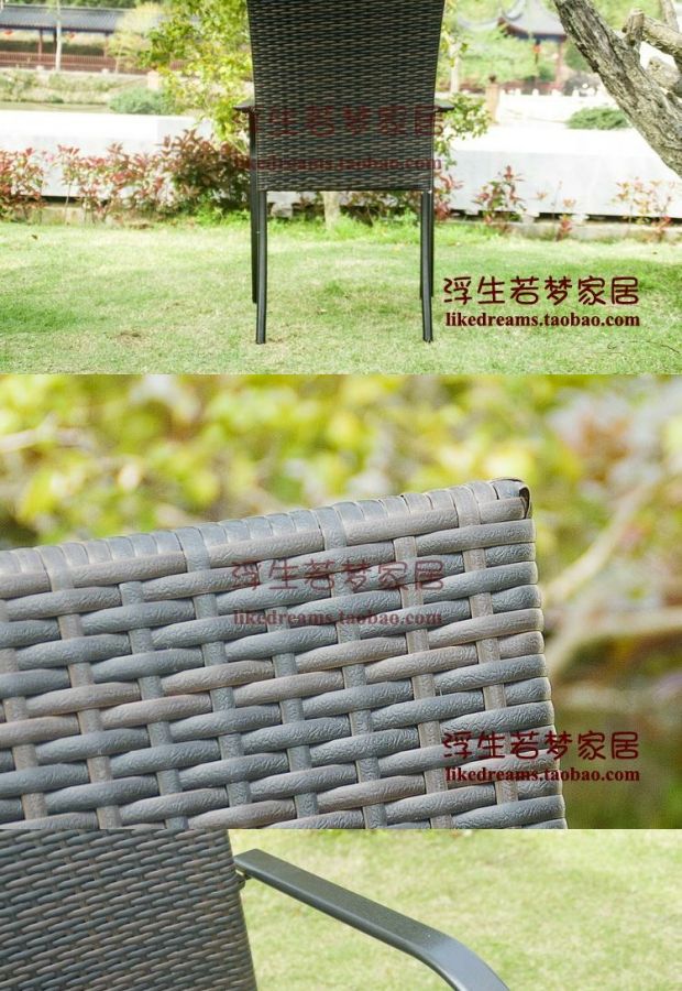 Bàn ghế mây ngoài trời giải trí ngoài trời Bộ bàn ghế mây ngoài trời ghế ban công ngoài trời