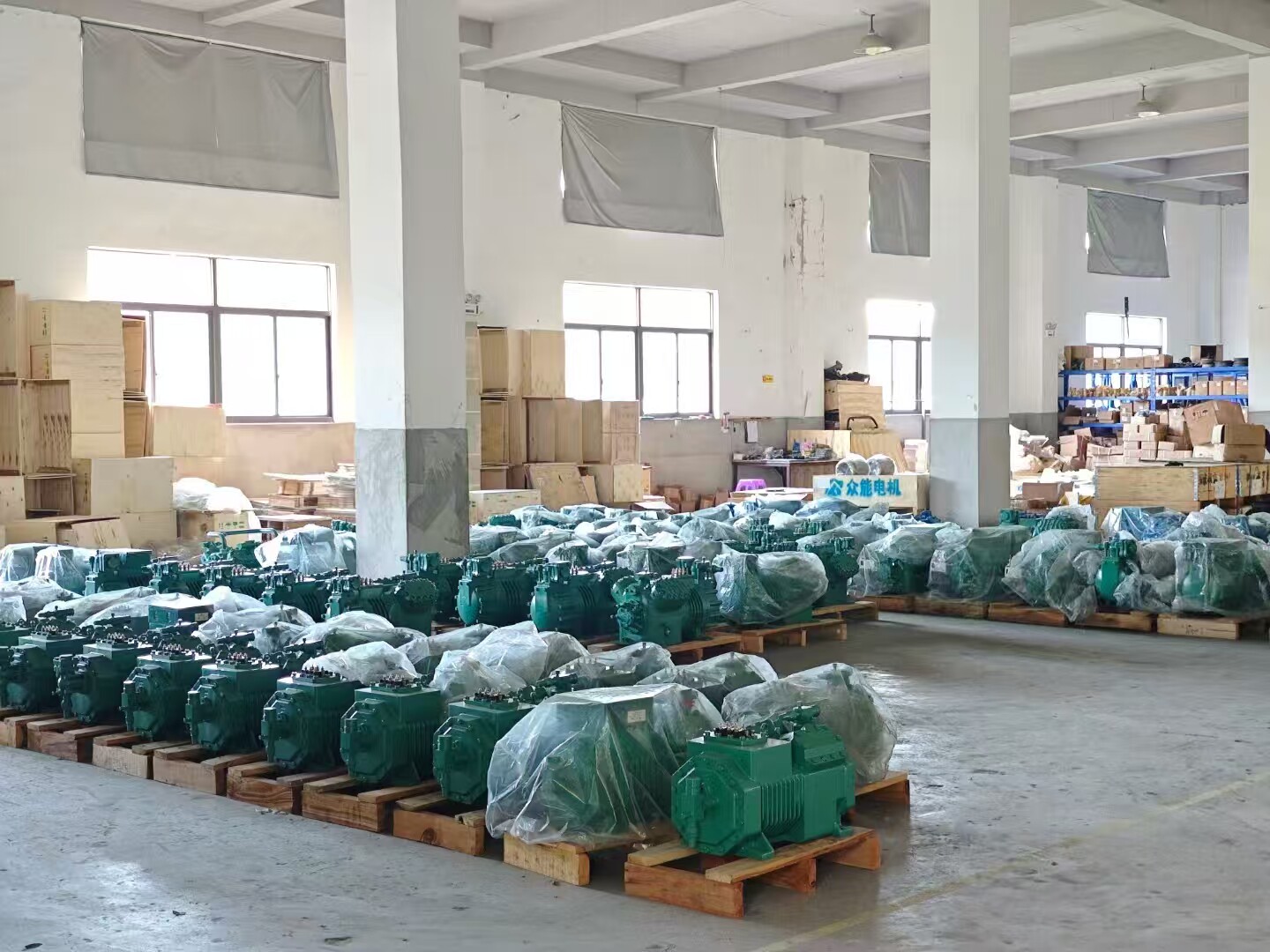 卡仕德制冷30匹低温双级制冷压缩机 半封闭活塞机 环保制冷剂速冻(图10)