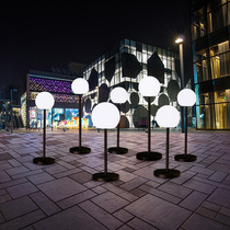 Outdoor Waterproof Spherical Light Lawn Floor Lamp Wedding Event Exhibition Road Leading Light Mall Beauty Chen Luminous Decorative Lights