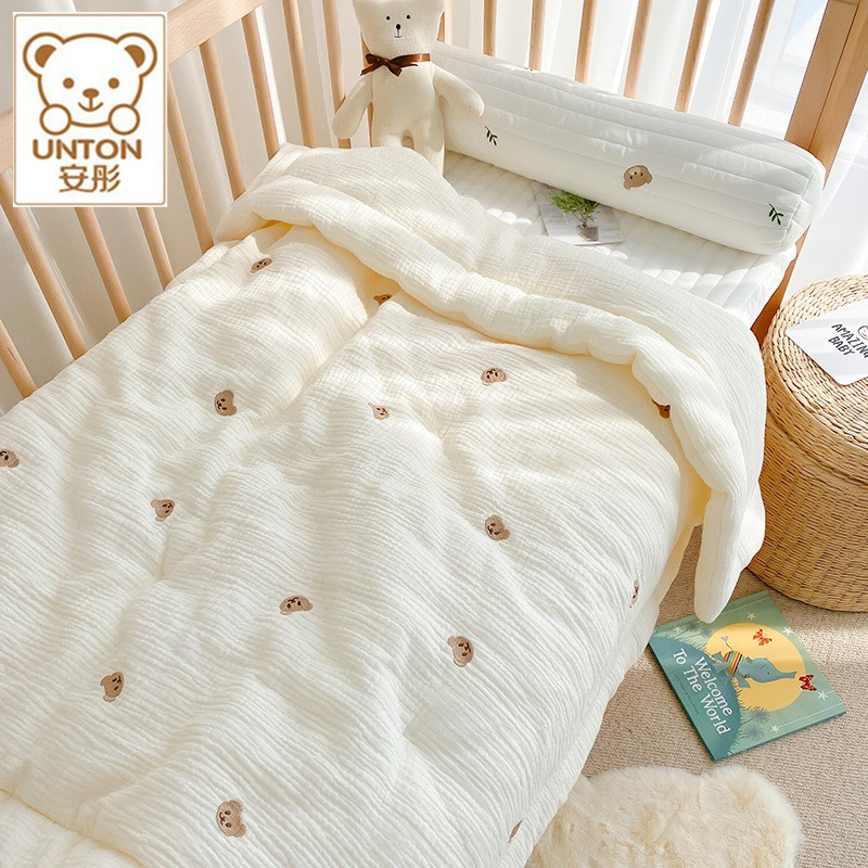 Baby Quilt Spring Autumn Thin summer pure cotton Four Seasons universal newborn baby Kindergarten Children gauze Air conditioning by-Taobao