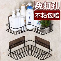 Bathroom rack-free toilet wall wall storage cabinet corner basket triangle shelf kitchen rack