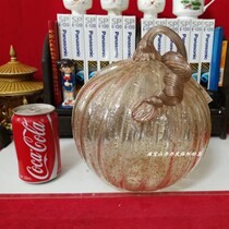 Pumpkin wiring handmade glass craftsArt squash home decoration kitchen decoration photography props