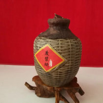 Bottle collection of bamboo basket shape bottle special shape art bottle ceramic bottle wine cabinet decoration