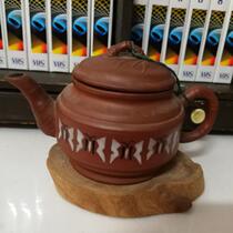 Old purple sand teapot in the 1980s kazuo pottery purple sand glazed old tea toilet bag real picture