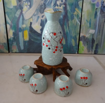 Japanese-style wine pot a set of four-pot coffee pot for sale of yellow wine pot creative ceramic wine fittings to take photos