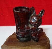 Cultural Revolution Rabbit pen plug ceramic small vase sauce furnished piece Nostalgia Favorite Film Prods