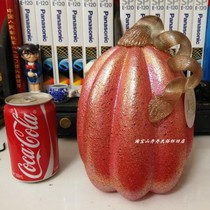 Pumpkin wiring handmade glass craftsArt squash home decoration kitchen decoration photography props