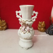 European - style small vase desktop decoration plug in 90s carving antique vase elegant porcelain porcelain played with porcelain