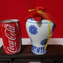 Bottle collection of pieces of blue porcelain character flower bottle Art bottle decoration of empty bottle physical photo