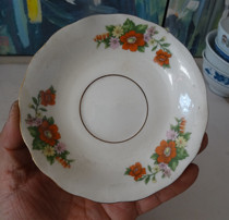 Old plate plate in the 70s Chinese made small plate dipped sauce vinegar plate folk - custom nostalgia