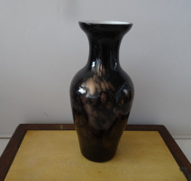 Old vase flowers in the 80 s glass gilt black folk custom home movie props full-product physical photo Special