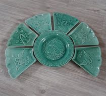 Old plate Jiuzi plate Cultural Revolution old platter surrounding plate fan plate round bird plate full product no bump single plate price