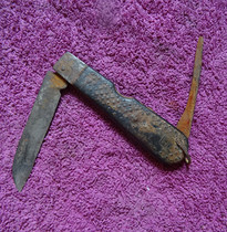 Old Electronics knife last century antique knife physical photos as a nostalgic collection retro ornaments film and television props