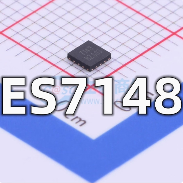 Совершенно новая оригинальная микросхема ES7148 QFN-12, предназначенная для АЦП/ЦАП, доступна на складе