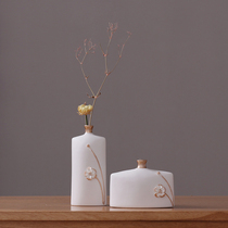 Nordic vases ornaments living room flower arrangements starry dried flowers decoration TV cabinet porch ceramic creative white vase