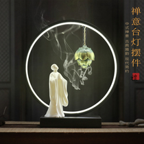 New Chinese Zen Refreshing Fragrant Decoration Creative Living Room Porch Wine Cabinet Decoration Desk Home Soft Gift