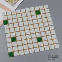 318 Белый темно -зеленый