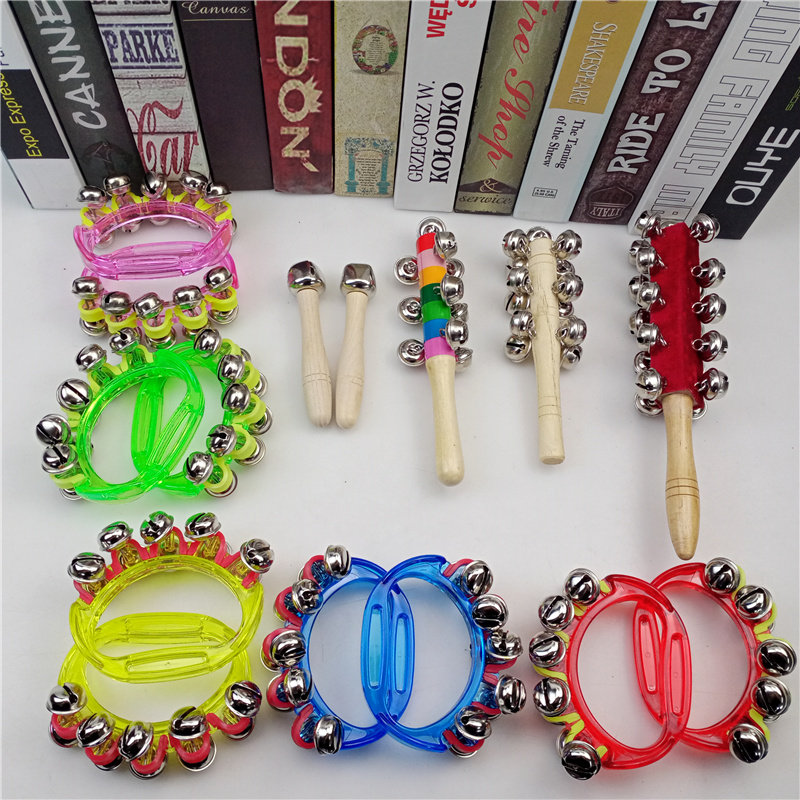 Orf early to teach rocking bell instrument music teaching aids kindergarten hand bell string Suzuki children's hand rattle toy toy-Taobao