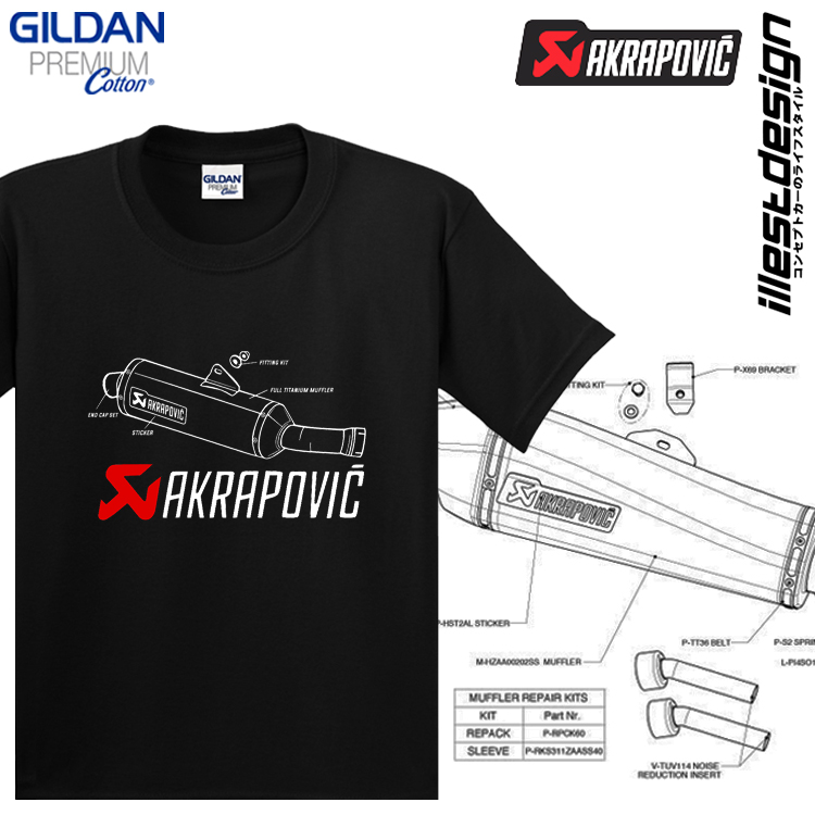 23 locomotive racing AK exhaust modified T-shirt CBR1000RR1MS1000RRSV4RR1299ZX10RH2R