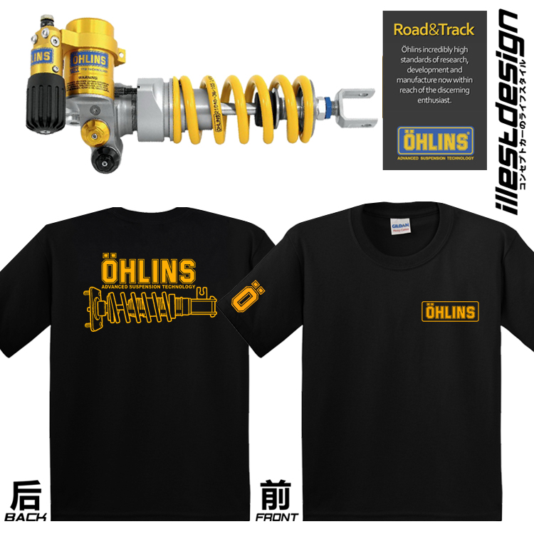 Pure cotton motorcycle modified T-shirt racing shock absorber 10981199CBR1000RR6GSXR750S1000R