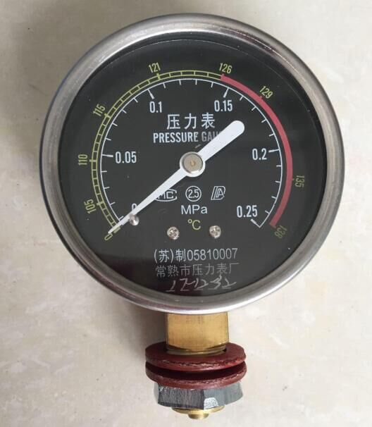 浙江新丰手提式压力蒸汽灭菌器消毒锅配件常熟市压力表0-0.25MPa
