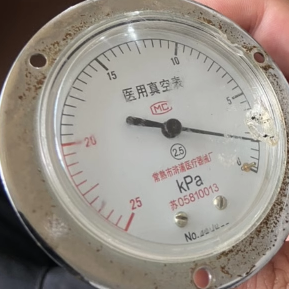 常熟溆浦医用真空表0-25MPa配件